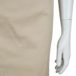 Pre Owned Gucci Beige Corduroy Skirt S