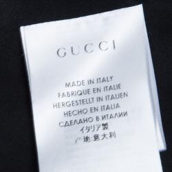 Pre Owned Gucci Beige Leopard Print Double Breasted Wool Coat S