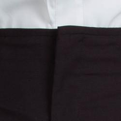 Gucci Burgundy High Waist Pleat Detail Wide Leg Trousers M