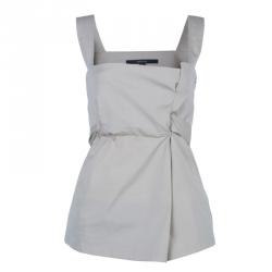 Pre Owned Gucci Beige Sleeveless Top M