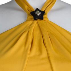 Pre Owned توب غوتشي تريكو أصفر برقبة حمالات S