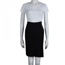 Gucci Black Knit Zip Detail Pencil Skirt M