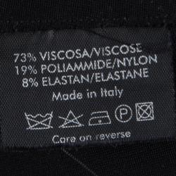Gucci Black Knit Zip Detail Pencil Skirt M