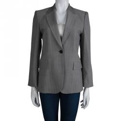 Gucci Grey Cotton Blazer M