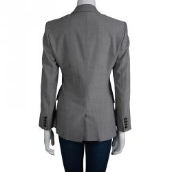 Gucci Grey Cotton Blazer M