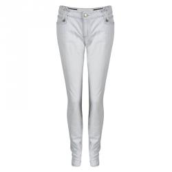 Pre Owned Gucci Light Washed Grey Denim Skinny Jeans M
