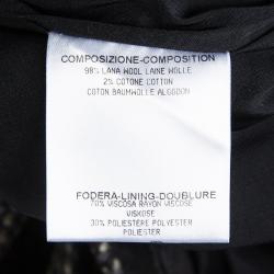 Pre Owned Gucci Brown Wool Capri Pants M
