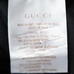 Gucci Bottle Green Gathered Sleeve Detail Midi Dress M