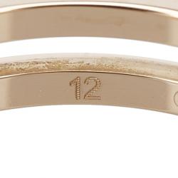 Gucci Infinity Rose Gold Ring Size 52