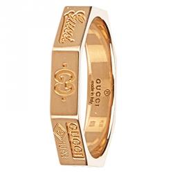 Gucci Icon Rose Gold Ring Size 51