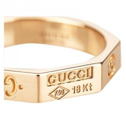 Gucci Icon Rose Gold Ring Size 51