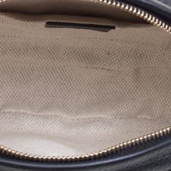 Pre Owned Gucci Black Leather Mini Soho Disco Chain Shoulder Bag