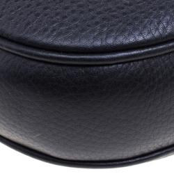 Pre Owned Gucci Black Leather Mini Soho Disco Chain Shoulder Bag