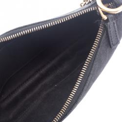 Pre Owned Gucci Black GG Canvas Nailbit Pochette