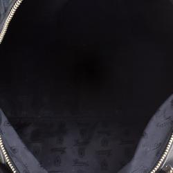 Pre Owned Gucci Black Leather Pop Bamboo Top Handle Bag
