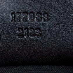 Pre Owned Gucci Black GG Canvas Large Indy Top Handle Bag