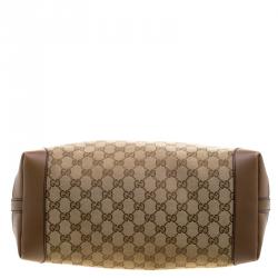 Pre Owned حقيبة يد غوتشي كرافت متوسطة كانفاس GG بيج