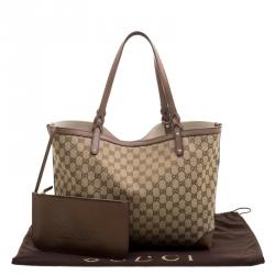 Pre Owned حقيبة يد غوتشي كرافت متوسطة كانفاس GG بيج