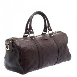 Pre Owned حقيبة غوتشي جوي جلد غوتشيسيما بني داكن متوسطة