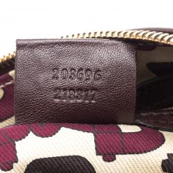 Pre Owned حقيبة غوتشي جوي جلد غوتشيسيما بني داكن متوسطة