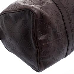 Pre Owned حقيبة غوتشي جوي جلد غوتشيسيما بني داكن متوسطة