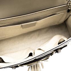 Pre Owned Gucci Beige GG Canvas/Leather Medium Emily Chain Shoulder Bag