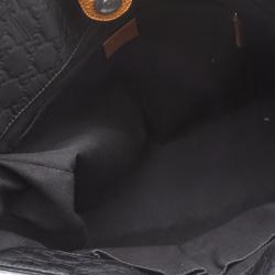 Pre Owned Gucci Black GG Nylon Shopping Tote