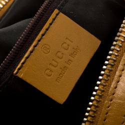 Pre Owned Gucci Beige/Tan GG Canvas Small Vintage Hobo