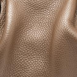 Pre Owned حقيبة غوتشي بوسطن سوكي متوسطة جلد بيج