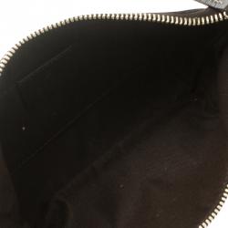 Gucci Beige/Brown GG Canvas Charm Wristlet Pouch
