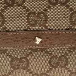 Gucci Beige/Brown GG Canvas Nailhead Compact Wallet
