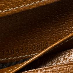 Gucci Beige/Brown GG Canvas Nailhead Compact Wallet