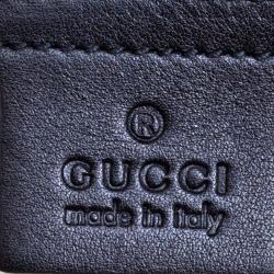 Pre Owned Gucci Black Microguccissima Patent Leather Large Nice Top Handle Bag