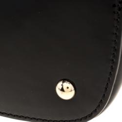 Pre Owned Gucci Black Microguccissima Patent Leather Large Nice Top Handle Bag