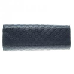 مملوكة مسبقًا Gucci Dark Blue Guccissima Leather Large Emily Chain Shoulder Bag