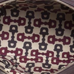 Pre Owned Gucci Dark Brown Guccissima Leather Princy Boston Bag