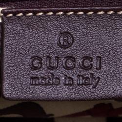 Pre Owned Gucci Dark Brown Guccissima Leather Princy Boston Bag