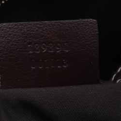 مملوكة مسبقًا Gucci Brown Monogram Canvas and Leather Medium Horsebit Nail Bag