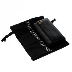 Gucci Black Leather GG Continental Wallet 
