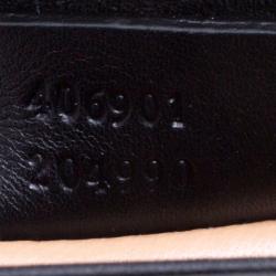 Pre Owned Gucci Black Suede Crystal Horsebit Broadway Clutch