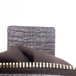 مملوكة مسبقًا Gucci Beige/Brown GG Canvas Charm Wristlet Pouch