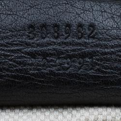 مملوكة مسبقًا Gucci Black Pebbled Leather Medium Soho Tote