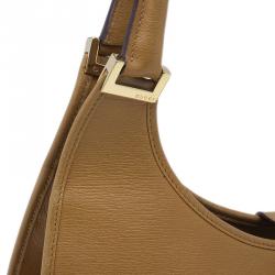 Pre Owned حقيبة يد غوتشي باردوت بوفير جلد برونزي