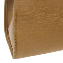 Pre Owned حقيبة يد غوتشي باردوت بوفير جلد برونزي