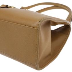 Pre Owned حقيبة يد غوتشي باردوت بوفير جلد برونزي