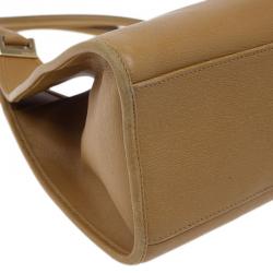 Pre Owned حقيبة يد غوتشي باردوت بوفير جلد برونزي