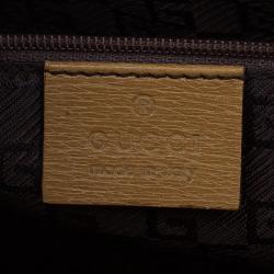 Pre Owned حقيبة يد غوتشي باردوت بوفير جلد برونزي