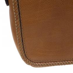 Pre Owned حقيبة غوتشي مراكش جلد بني متوسطة ماسنجر بقلاب.