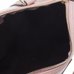 Pre Owned Gucci Pink Crystal Coated Canvas GG Small Joy Boston Bag