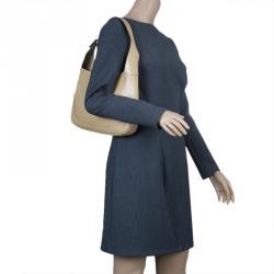 مملوكة مسبقًا Gucci Beige Leather Jackie O Hobo Bag